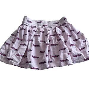 Kate Spade New York Girls Pink Vintage Car Skirt size 2